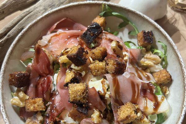 Recette Salade fraiche poire roquefort