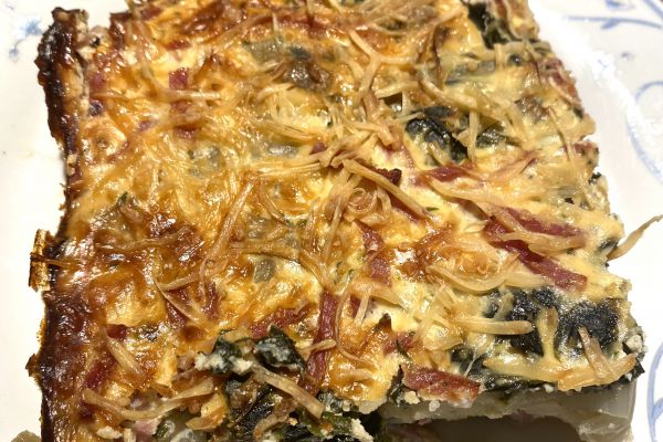 Recette Gratin de blettes aux pommes de terre et bacon