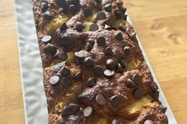 Recette Cake gourmand ananas pépites sans sucre