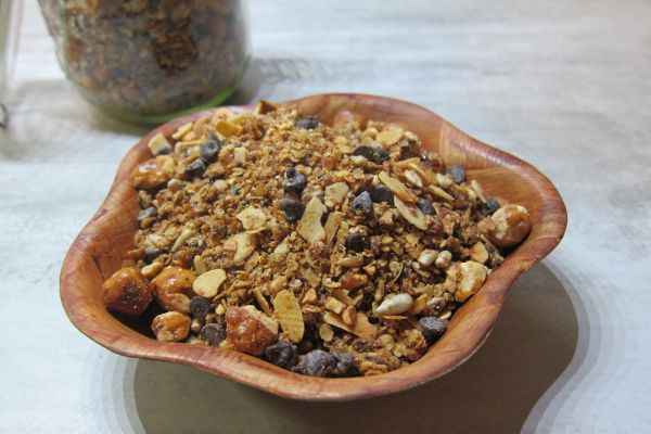 Recette Céréales maison (granola) - Avoine et noisettes caramélisées