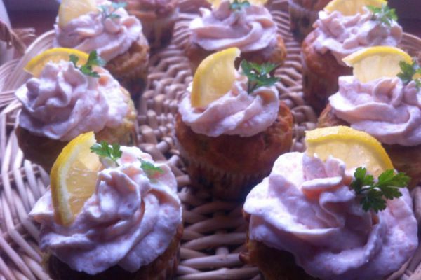 Cupcakes salés: Saumon-Courgette
