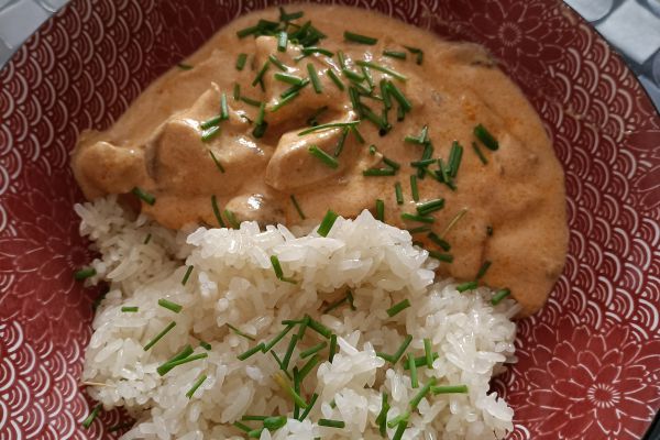 Curry thaï et son riz gluant 