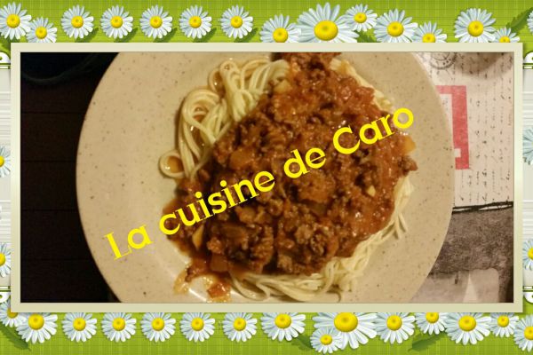 Recette Spaghetti bolognaise