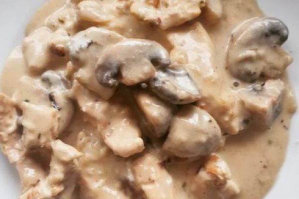 Recette POULET PARMESAN CHAMPIGNONS