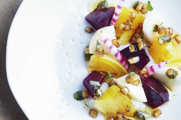 Recette Betteraves en salade aux poires et au comté 