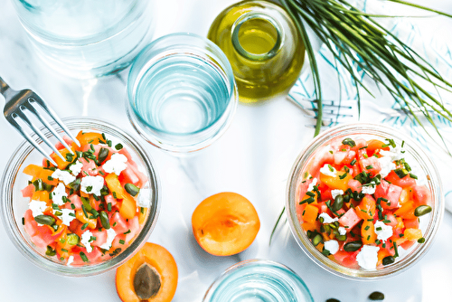 Recette Salade pastèque abricot CRICRI