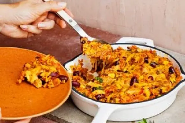 Recette Poêlée mexicaine gratinée à la mimolette