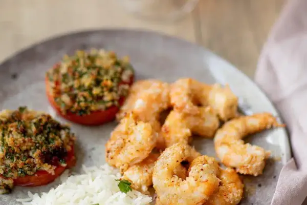 Recette Crevettes panées à la noix de coco.