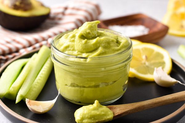 Recette  mayonnaise sans huile avec avocat