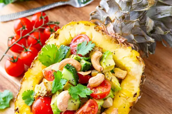 Salade ananas et tomates