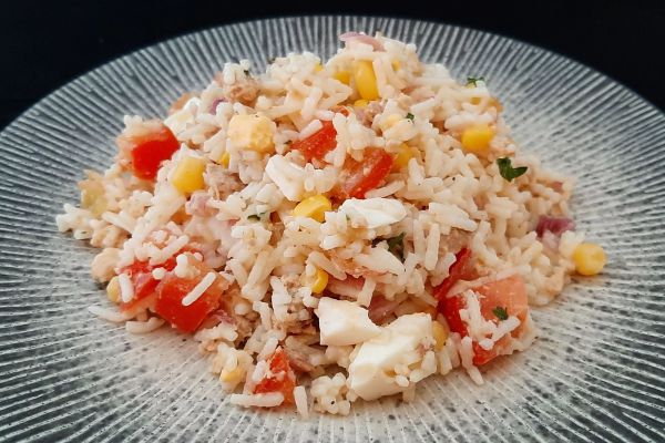 Salade de riz entre Terre et Mer