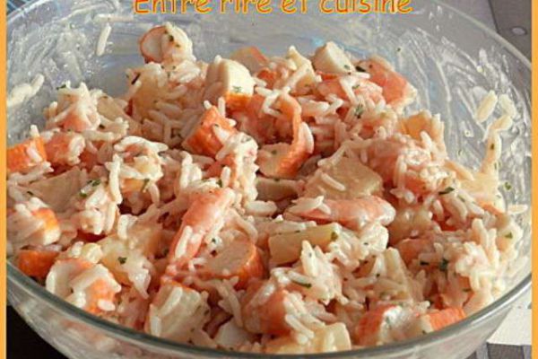 Recette Salade de riz surimi