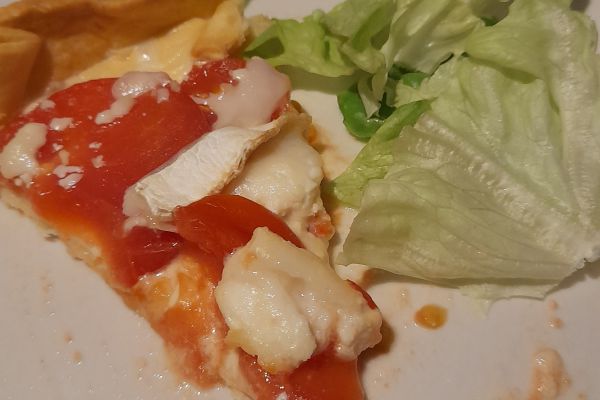 Recette Tarte salée chèvre tomate