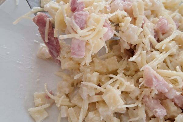Recette Crozets façon carbonara