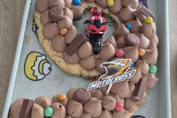 Recette Number cake cookie ganache noccialeta