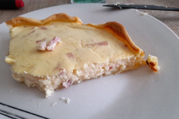 Quiche lorraine au fromage blanc