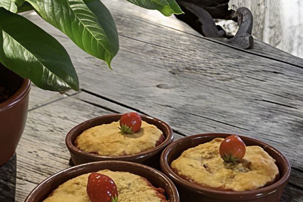 Recette Gratins de fraises aux amandes sans lactose🍓