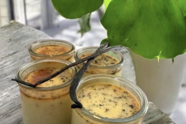 Recette Petits pots de flans à la vanille de Madagascar👌🏻