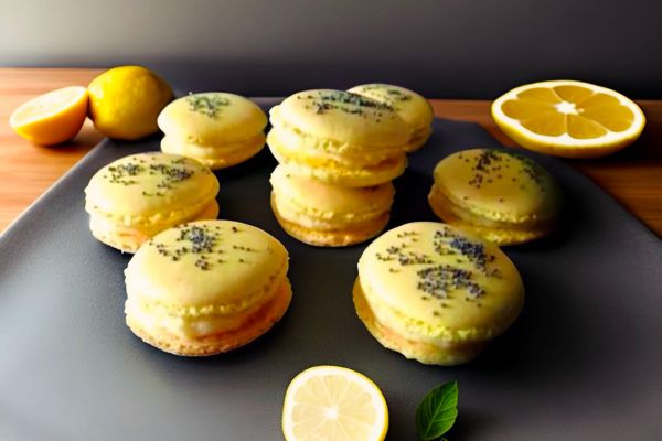 Recette Macarons lemon curd-graines de pavot