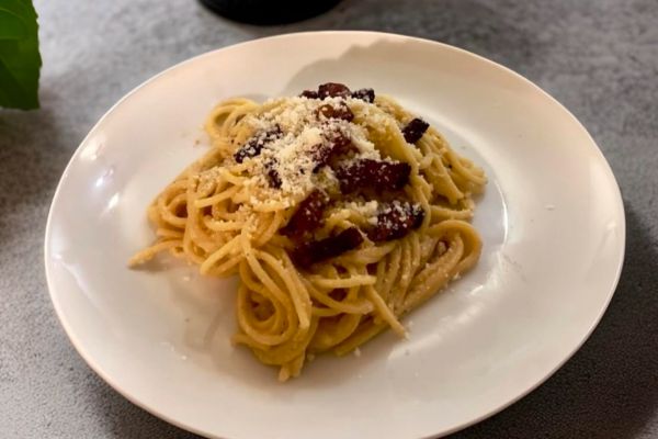 Recette Spaghettis carbonara 