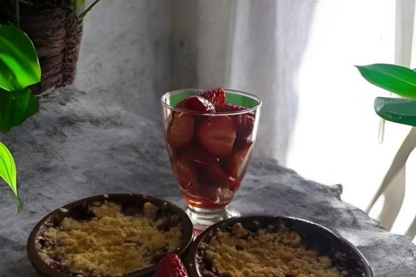 Recette Crumble aux fraises🍓