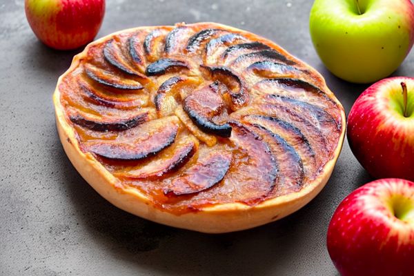 Recette Tarte aux pommes-compote maison