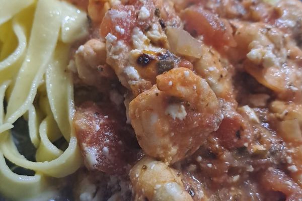 Recette Garides saganaki - Γαρίδες σαγανάκι  