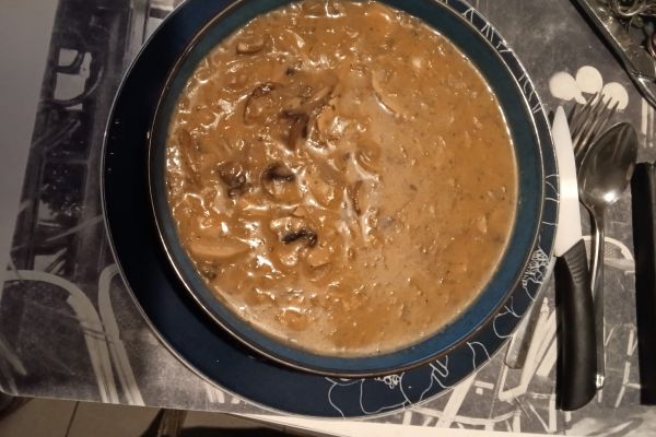 Soupe champignons/oignons