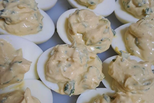 Recette Œufs "Mimosa" allégés aux herbes détox