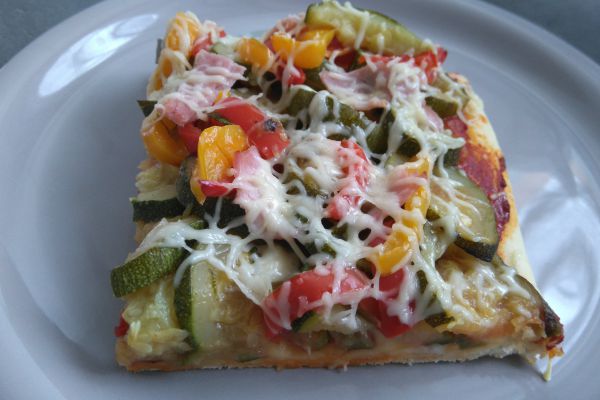 Recette Pizza aux légumes 