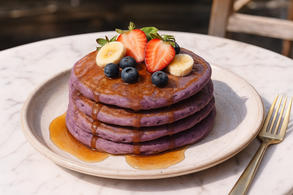 Recette Pancake violet à l'Ube 