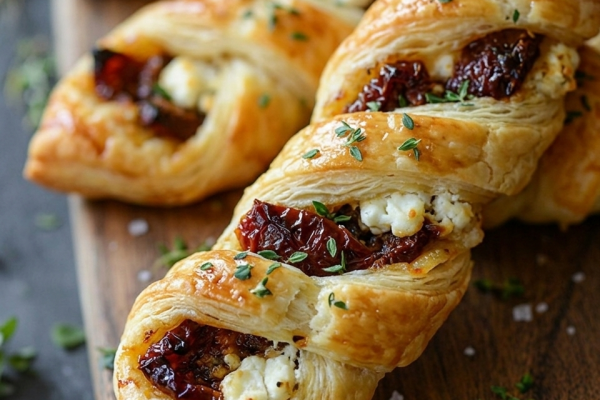 Recette Torsades de chèvre et tomate séchée