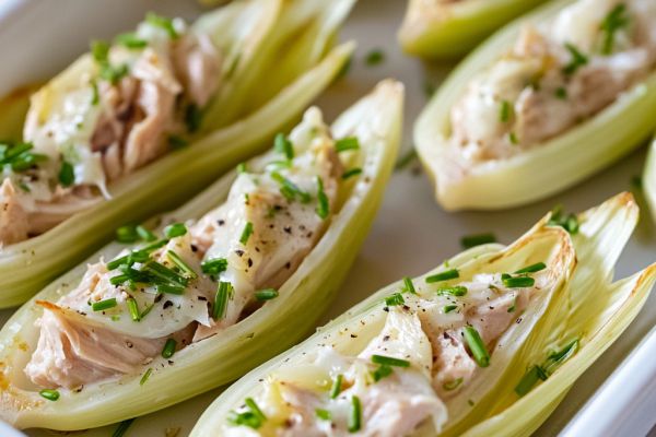Recette Barquettes d’endives au thon et fromage frais
