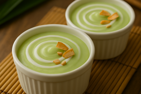 Recette Crème de pandan (Sangkaya)