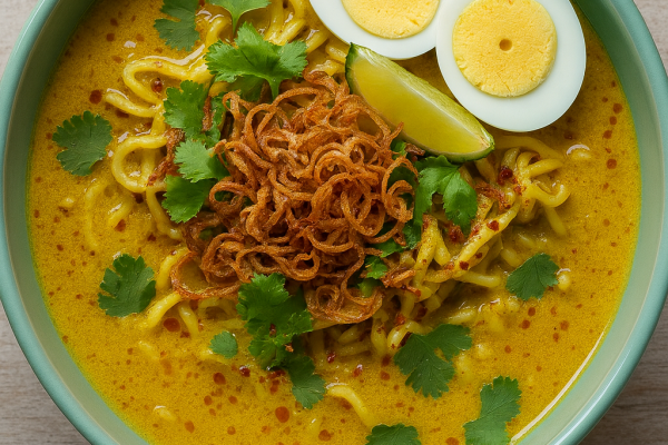 Recette Soupe Khao Soi au poulet