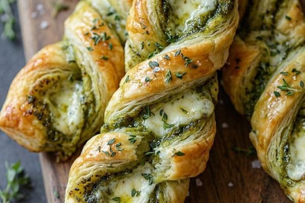 Recette Torsades pesto mozza