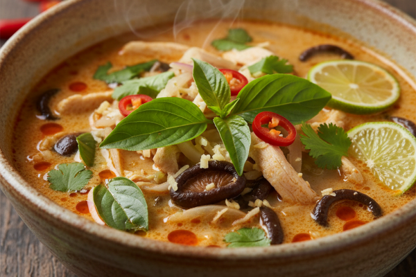 Recette Soupe thaï au poulet