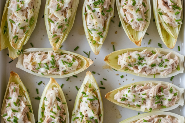 Recette Barquettes d’endives au thon et fromage frais