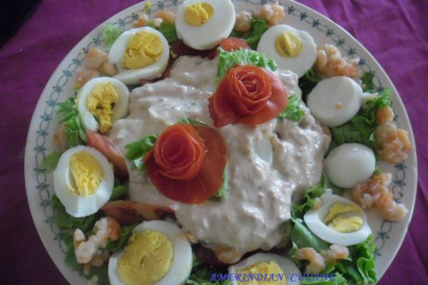 Salade composée sauce au thon
