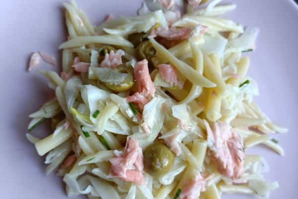 Recette Salade  de pâtes/saumon/fenouil