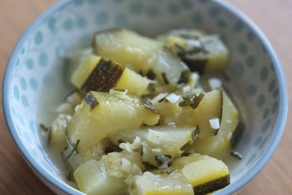 Recette Courgettes en salade