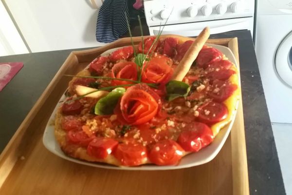 Recette  Tarte Tatin de tomates