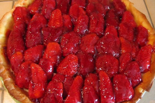 Recette Tarte pâtissière aux fraises 